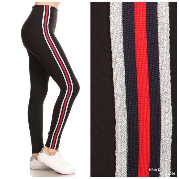 Pants - 🛍ALMOST GONE! Side Stripe High Waisted Leggings